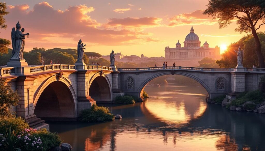 découvrez le pont saint-ange à rome, un véritable symbole d'histoire et de romantisme. plongez dans son passé fascinant tout en admirant ses vues imprenables sur la ville éternelle. un lieu incontournable pour les amoureux d'art et de culture.